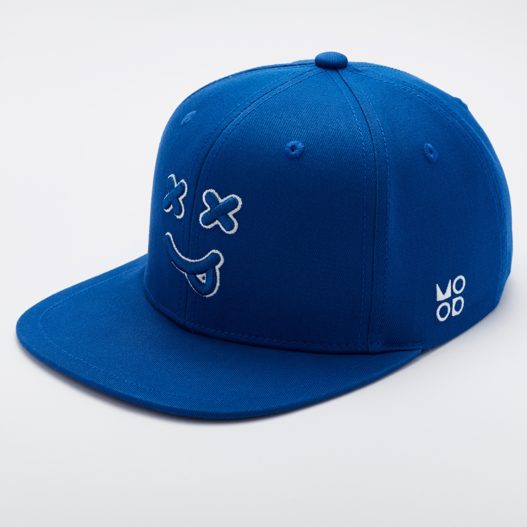MOOD  XX OG鬼臉繡花棒球帽-藍色
