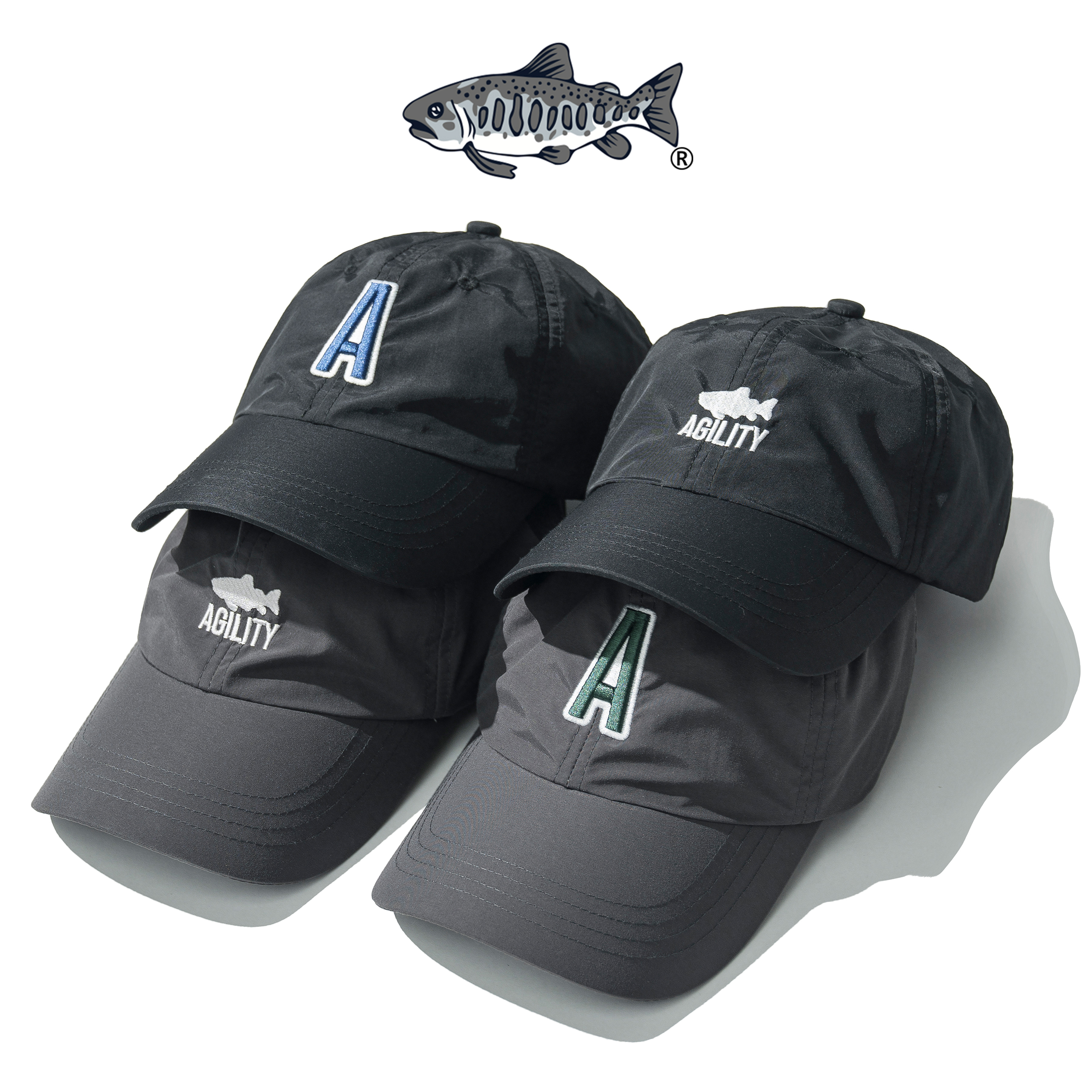 AGILITY Embroidery 6 Panel Cap 尼龍 刺繡 棒球帽 [A-CA0]