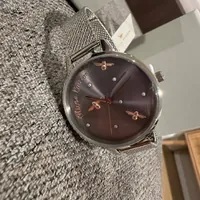 [S] LUXURY WATCH OLIVIA BURTON OB16PQ01 PEARLY QUEEN SILVER MESH LADIES WATCH, 885997343206 (SZZ415)