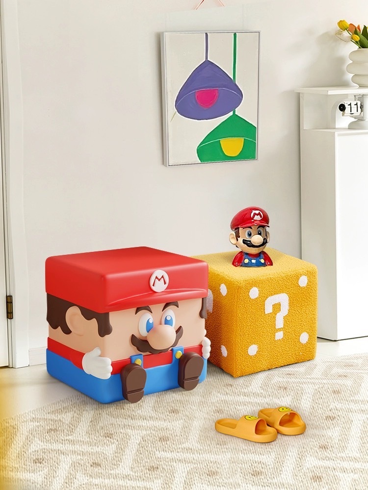 瑪利歐 蘑菇 問號方塊 板凳 小椅子