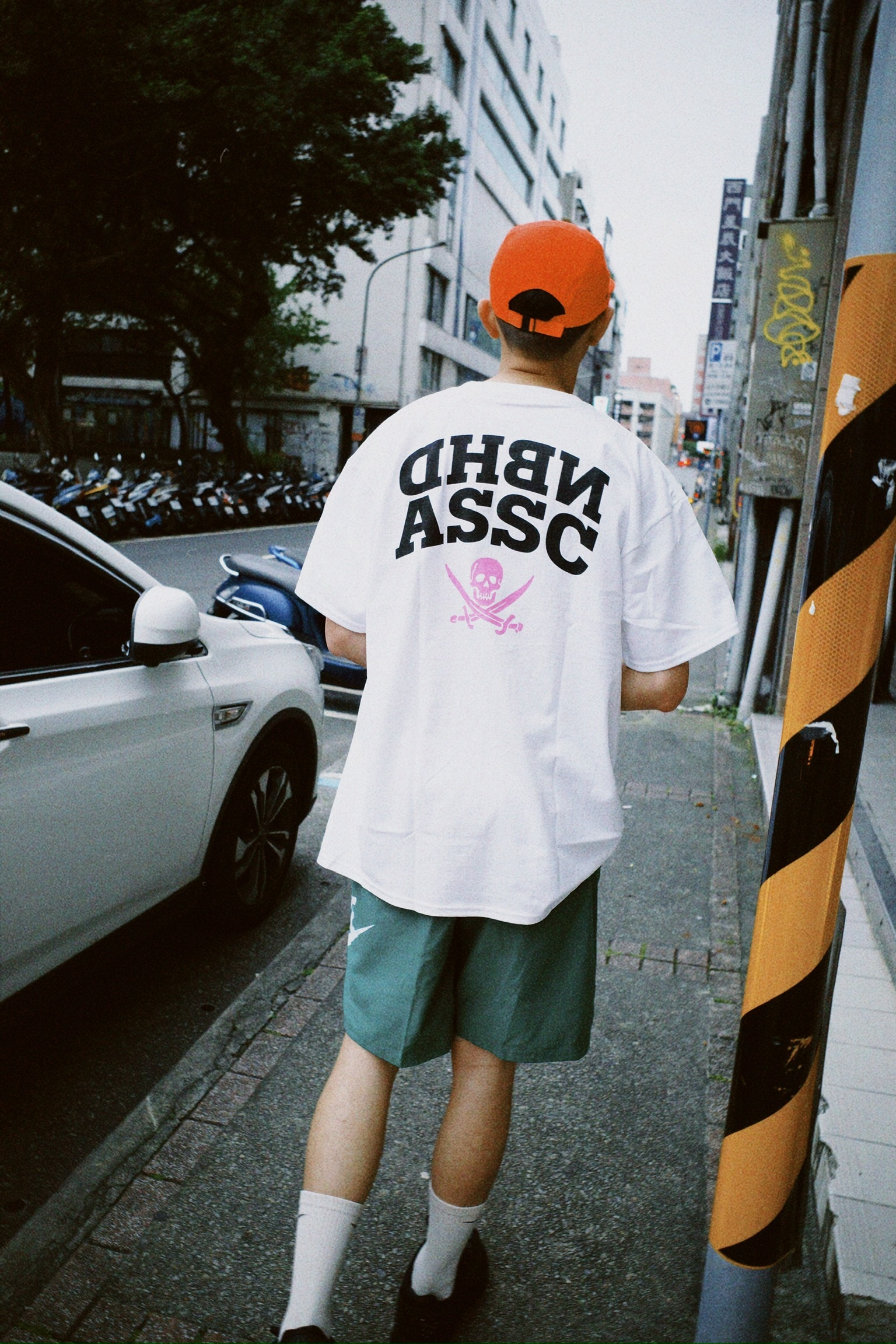 ASSC X NEIGHBORHOOD小標骷髏  短袖上衣  (白粉/白藍/黑藍)