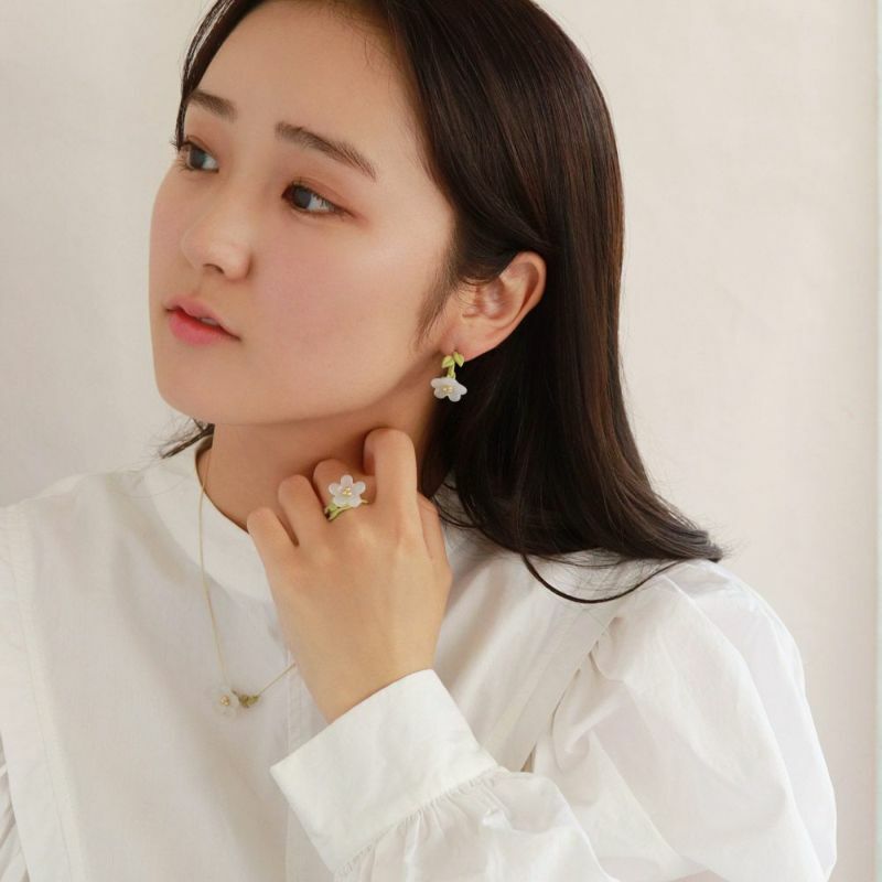 Ayatorie 粉蝶花耳環/戒指/頸鏈