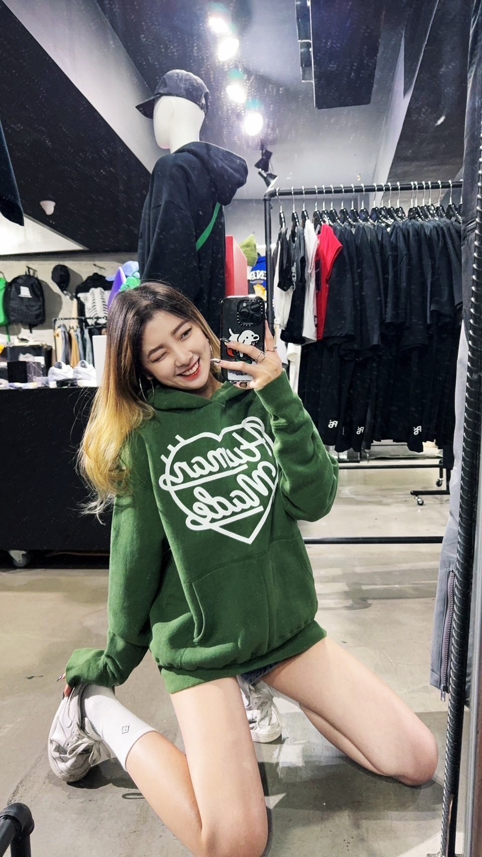 HUMAN MADE 絕版款 經典愛心Logo帽踢  特殊破壞設計