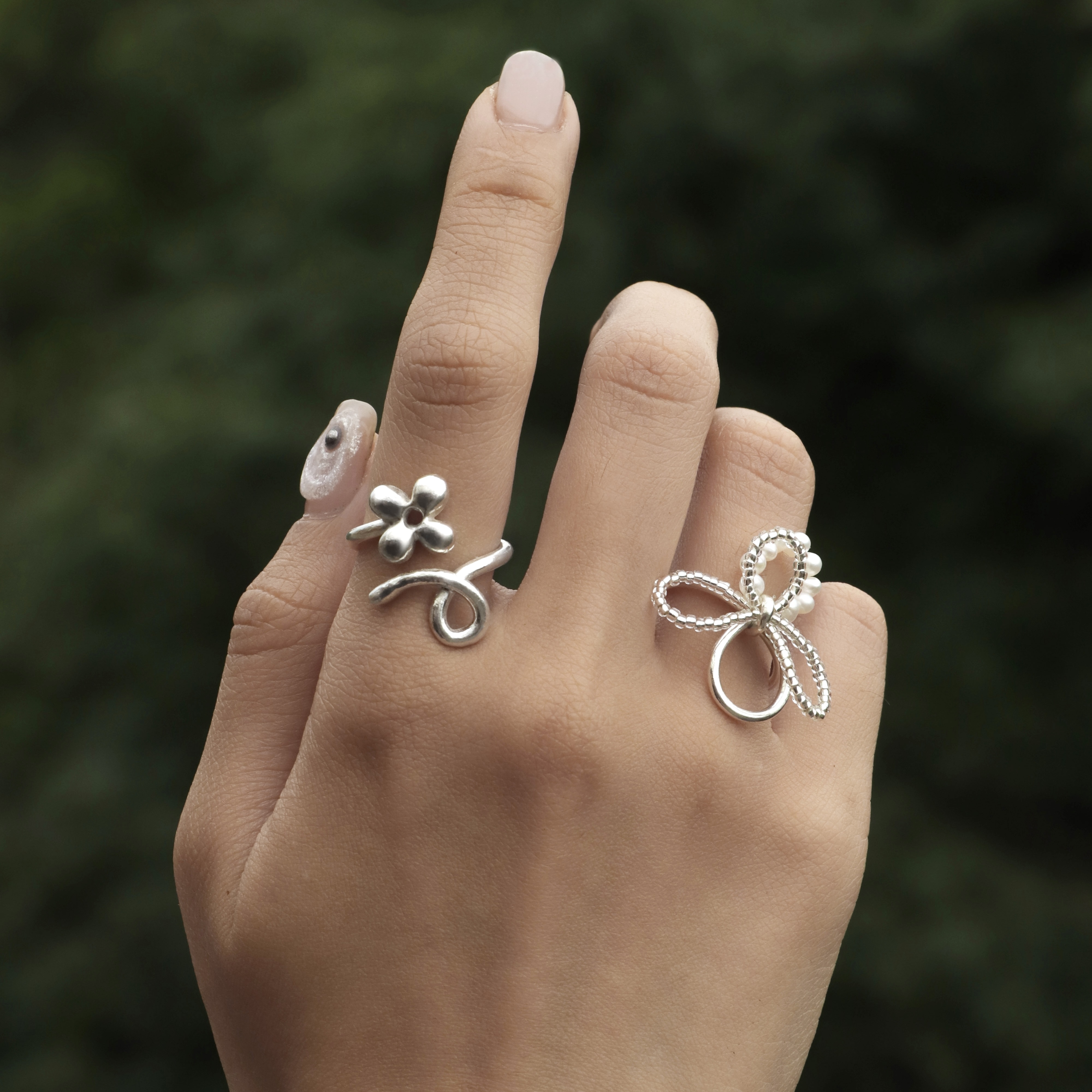 FG251 ꒰ DiTo.boN 𓇬 B.ear studio ꒱ 捲捲的花 - 戒指