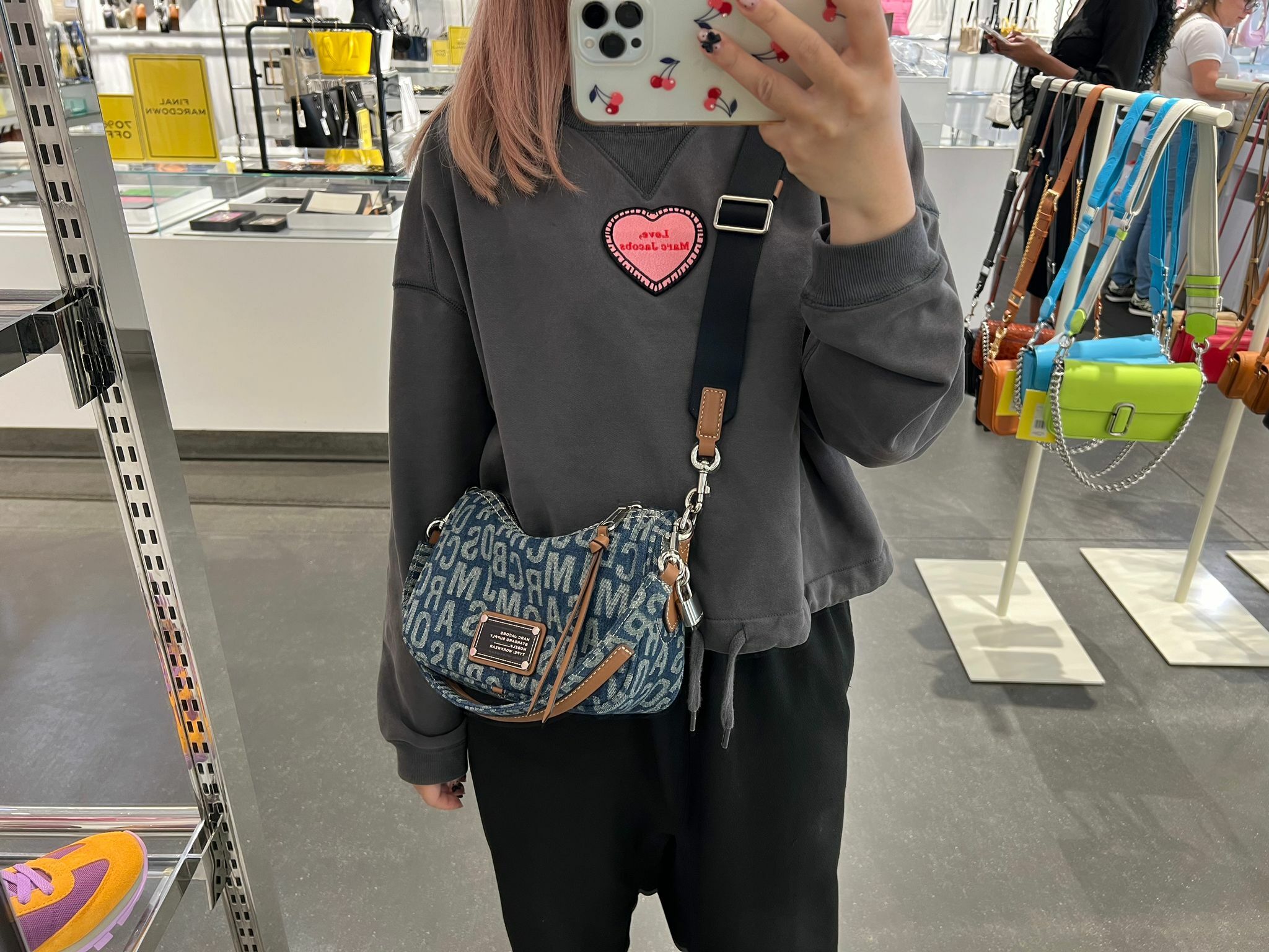 【直播】Marc Jacobs F061151 牛仔布鎖頭包