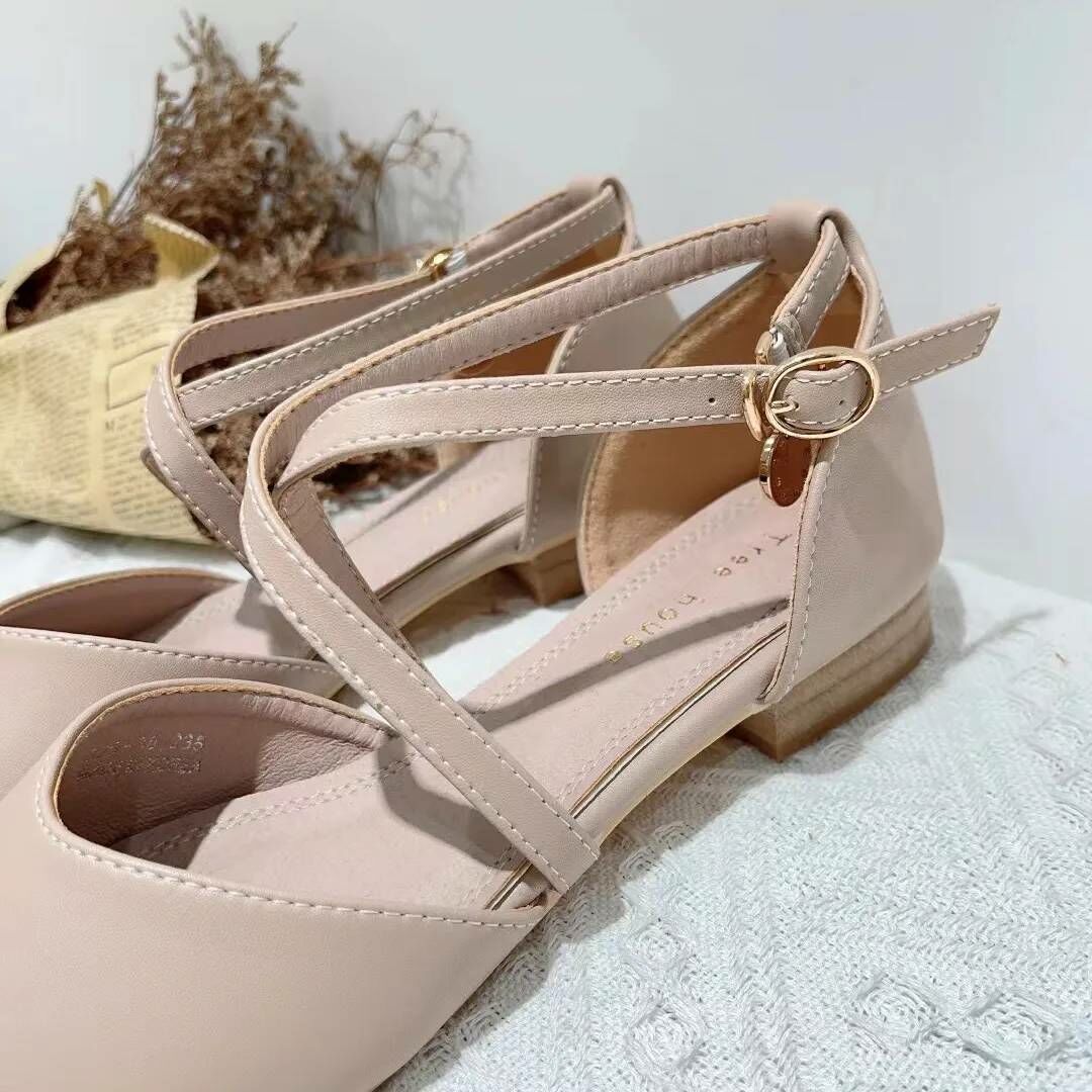 韓版氣質交叉淑女鞋