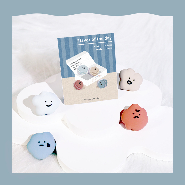 Square Studio方坊經典系列-造型耳環組-馬卡龍款