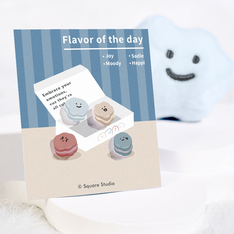 Square Studio方坊經典系列-造型耳環組-馬卡龍款