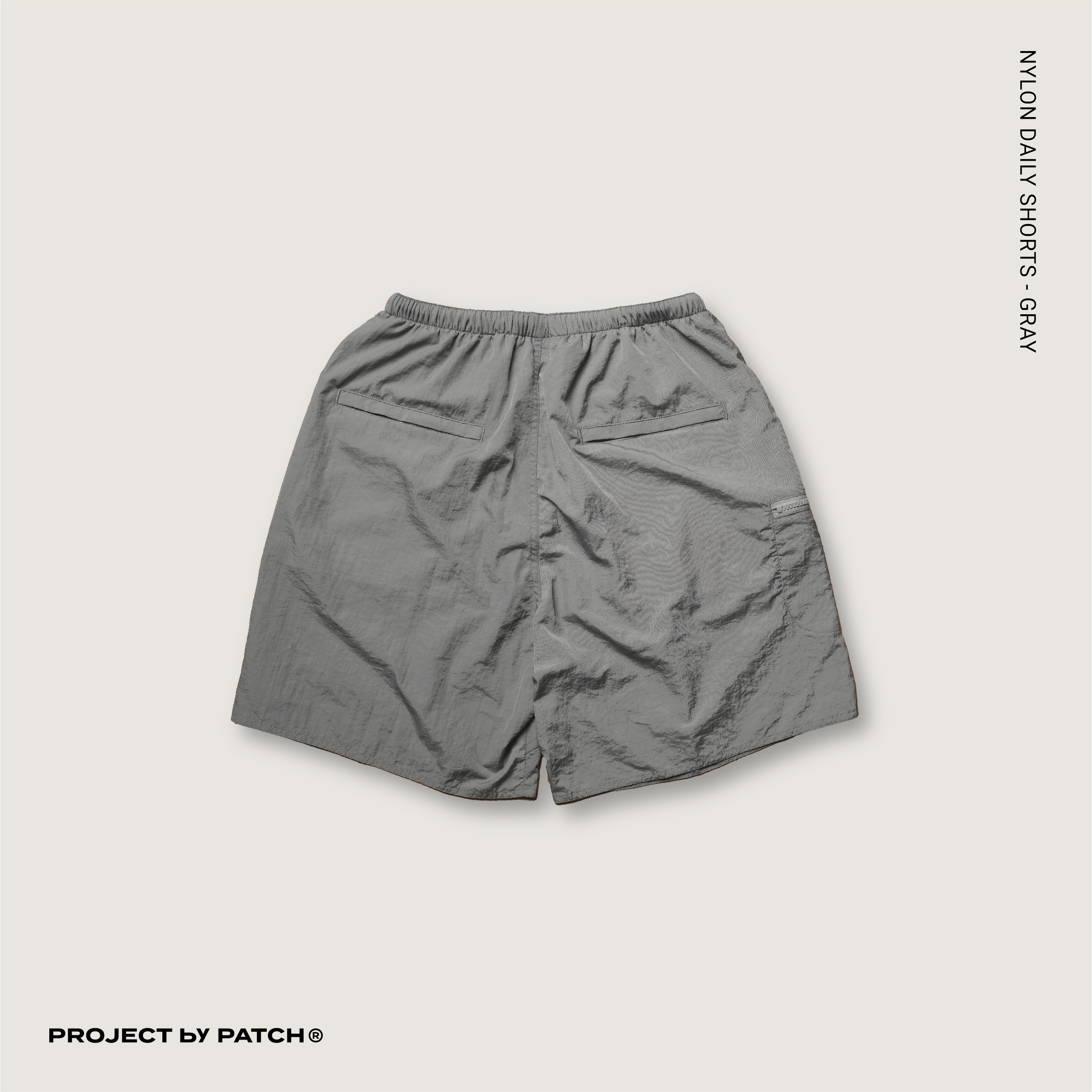 P.B.P -  NYLON DAILY SHORTS  - GRAY