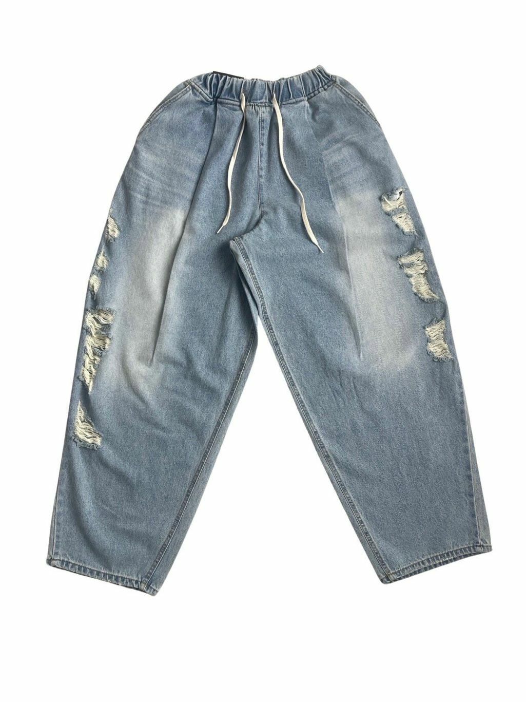 洗水破洞鬆身牛仔褲 P2810