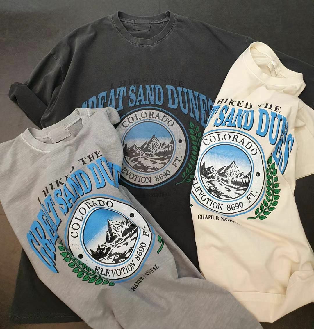 英文字圖案短袖Tee T5466