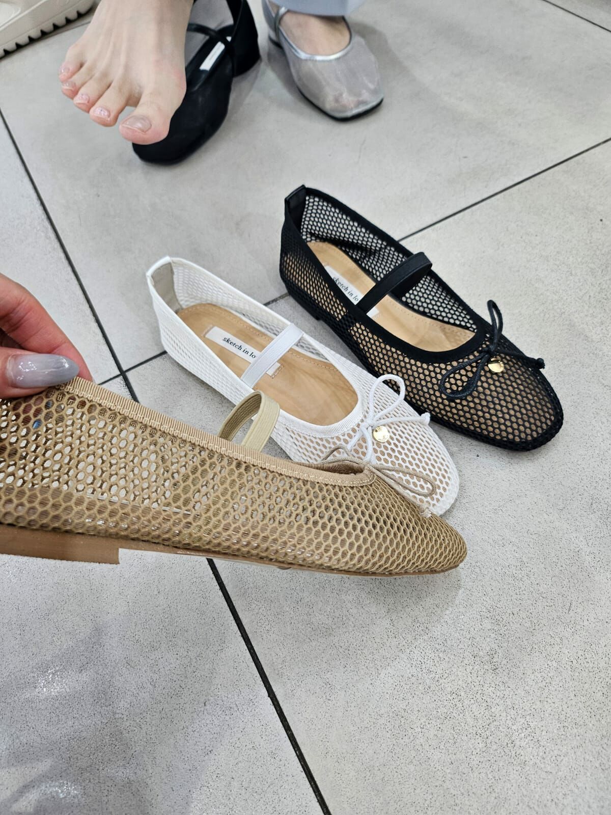 SC2751 網格芭蕾舞鞋 (建議買大一碼)