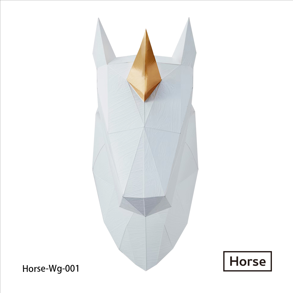 馬頭(白木紋/金箔角)拼圖