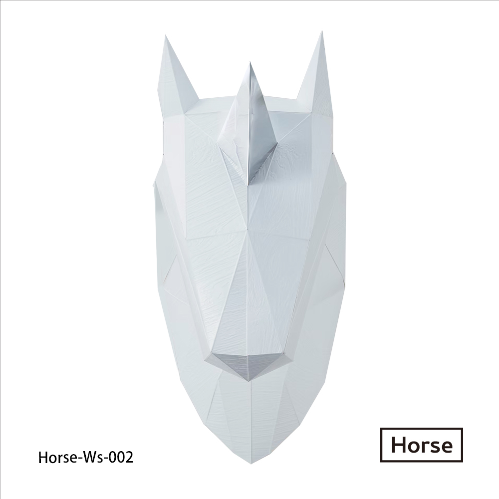 馬頭(白木紋/銀箔角)拼圖