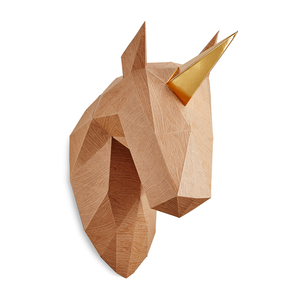 馬頭(牛皮木紋/金箔角)拼圖