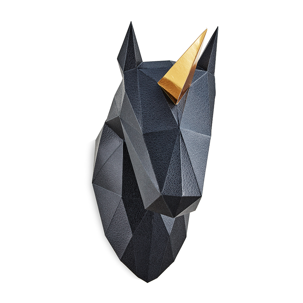 馬頭(黑皮革紋/金箔角)拼圖