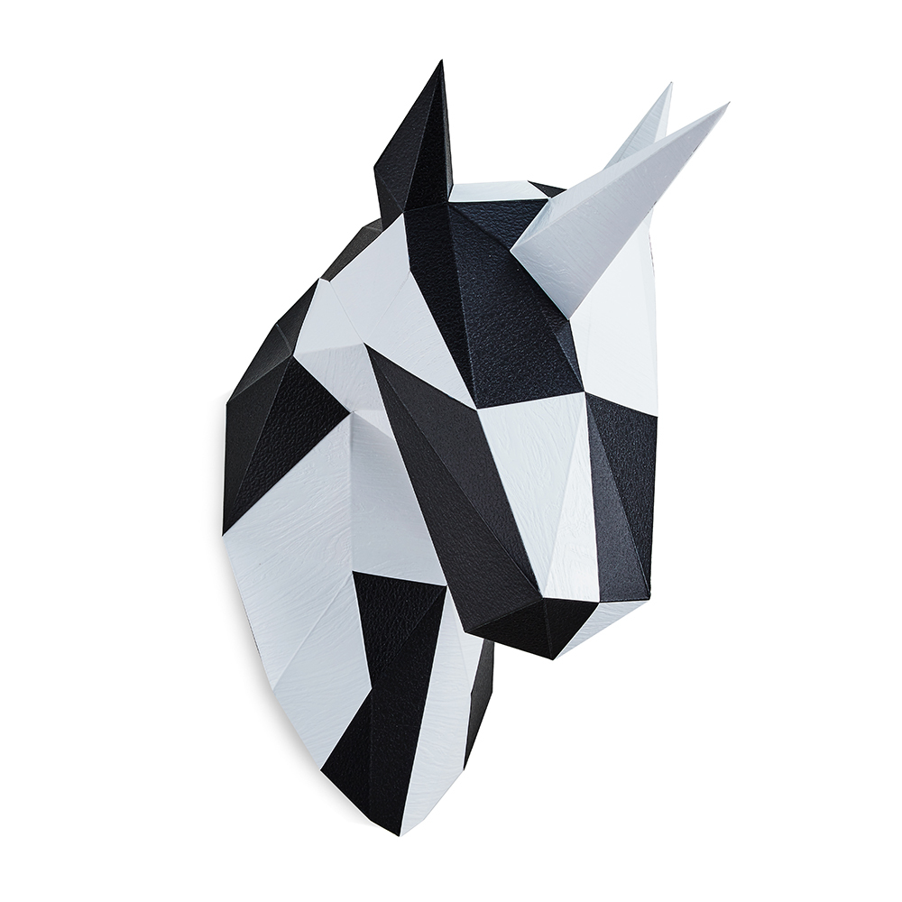 馬頭(白木紋)拼圖＋馬頭(黑皮革紋)拼圖