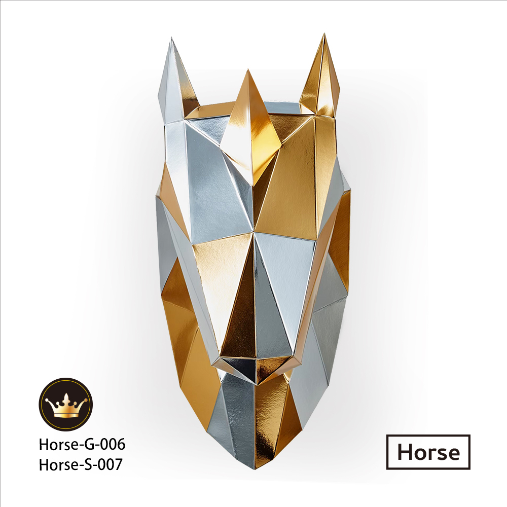 馬頭(全金箔)拼圖＋馬頭(全銀箔)拼圖