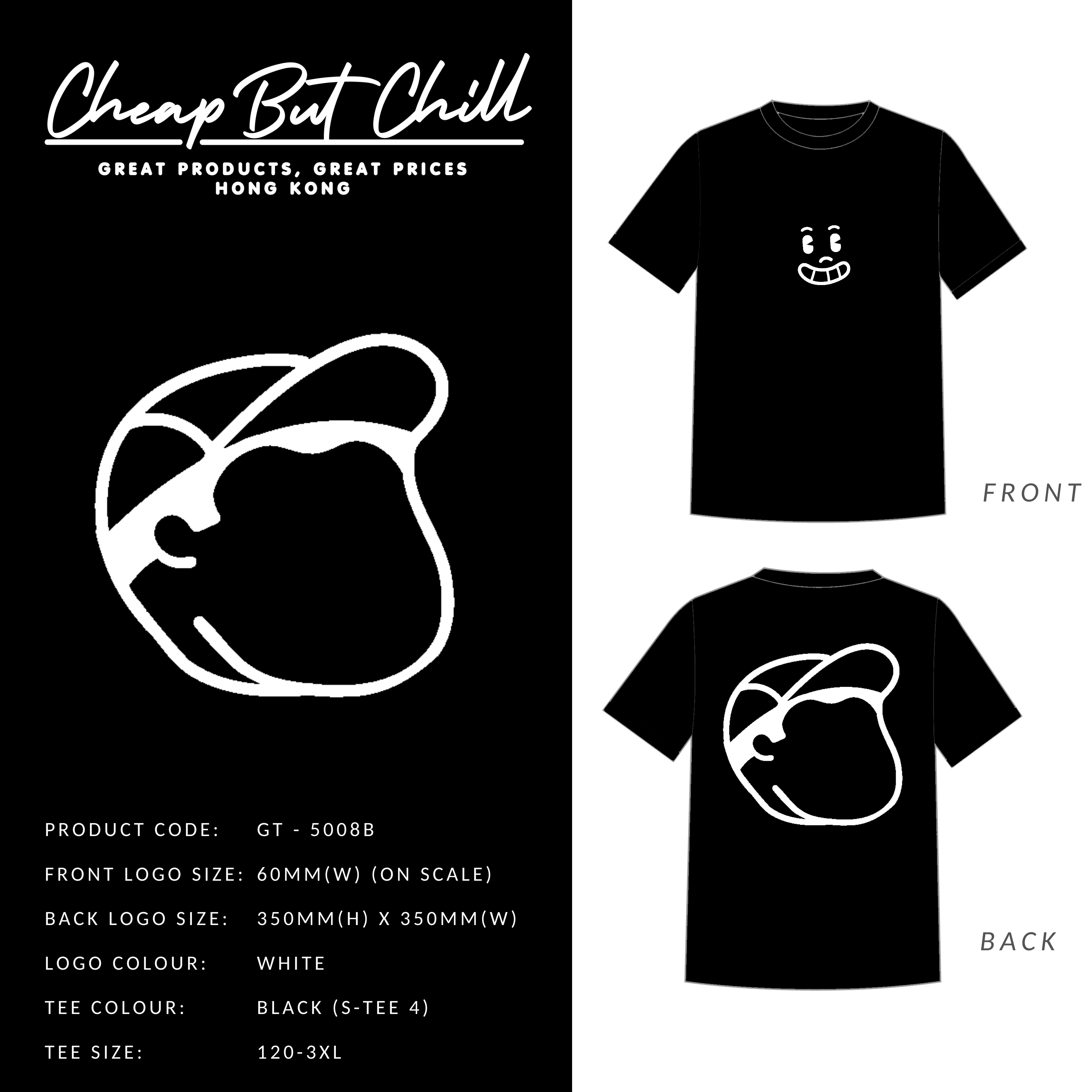 New ✦ CheapbutChill 大頭 Print Tee (五色入)