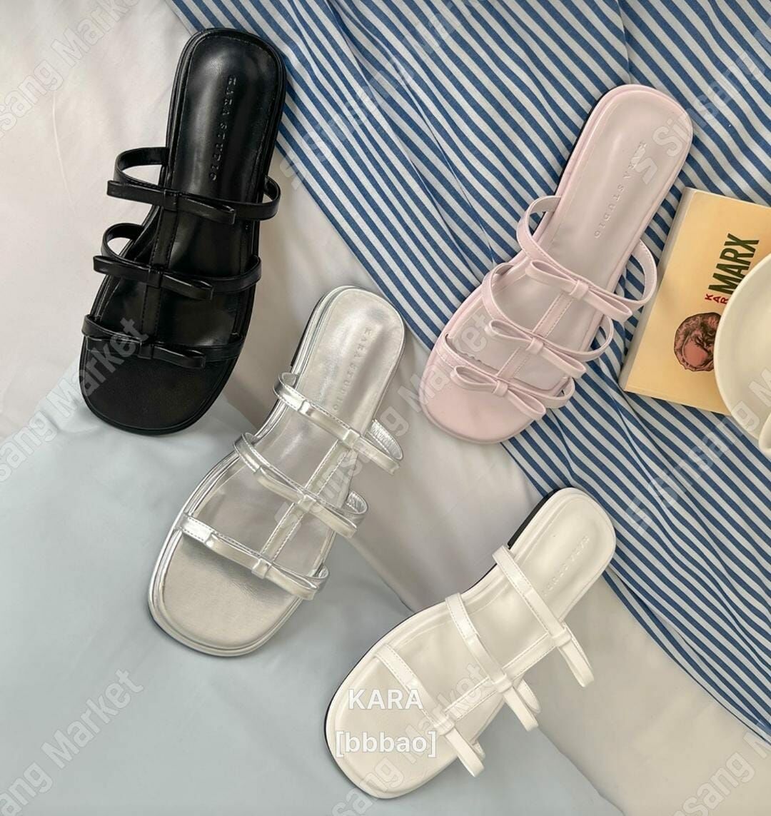 SC2741 三帶蝴蝶結拖鞋 (足碼)