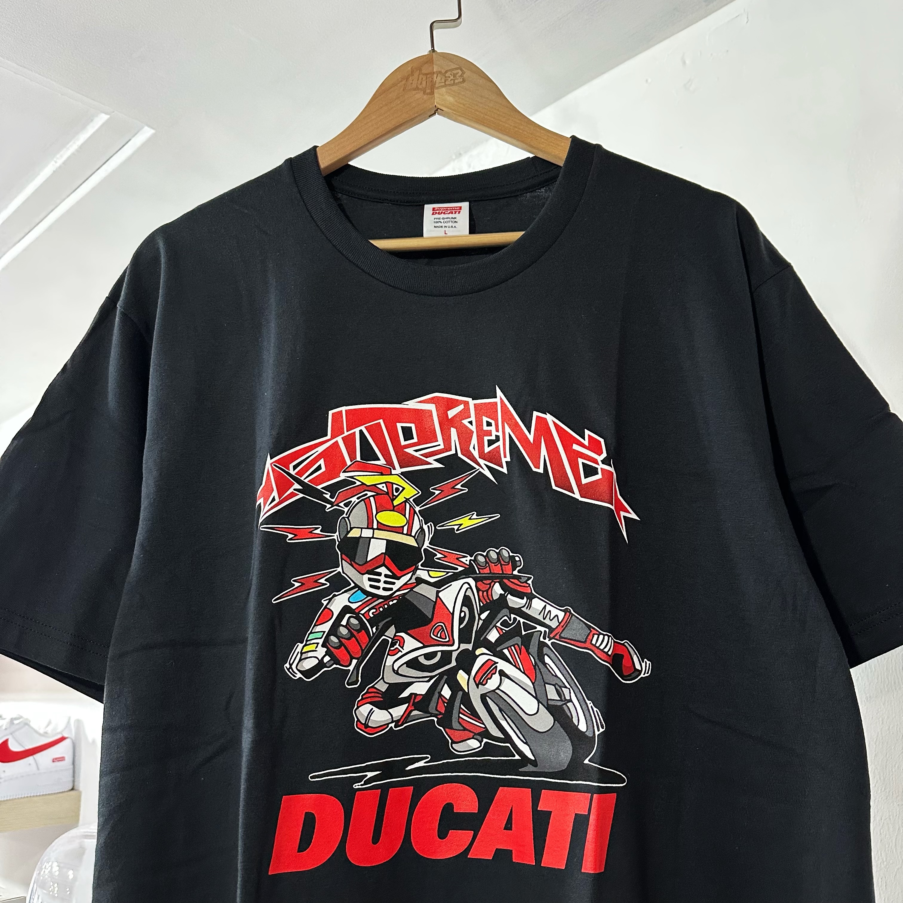 SUPREME® SS24 /DUCATI® BIKE TEE BLACK