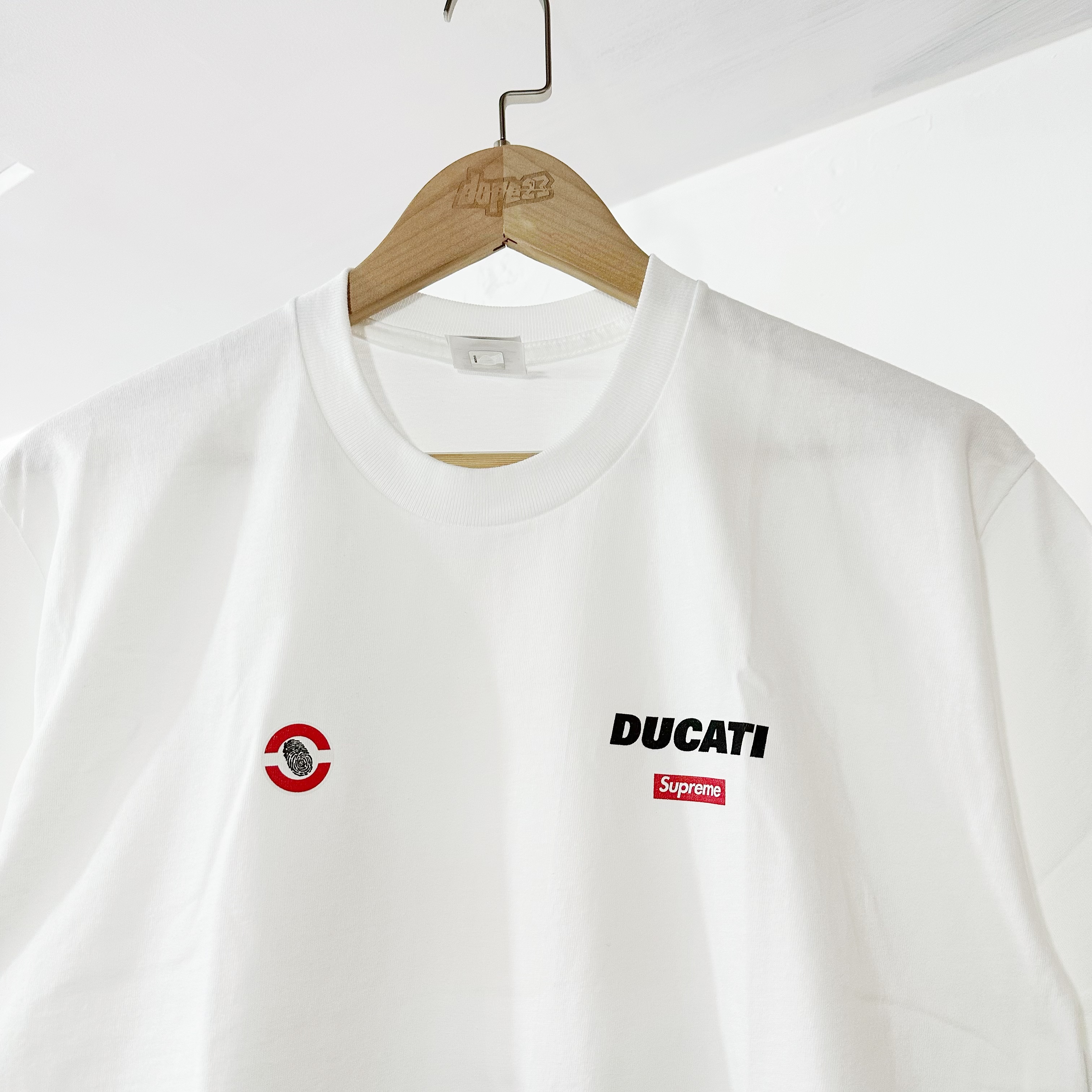 Supreme® SS24 Ducati® Logos Tee White Supreme® SS24 Ducati® Logos Tee White