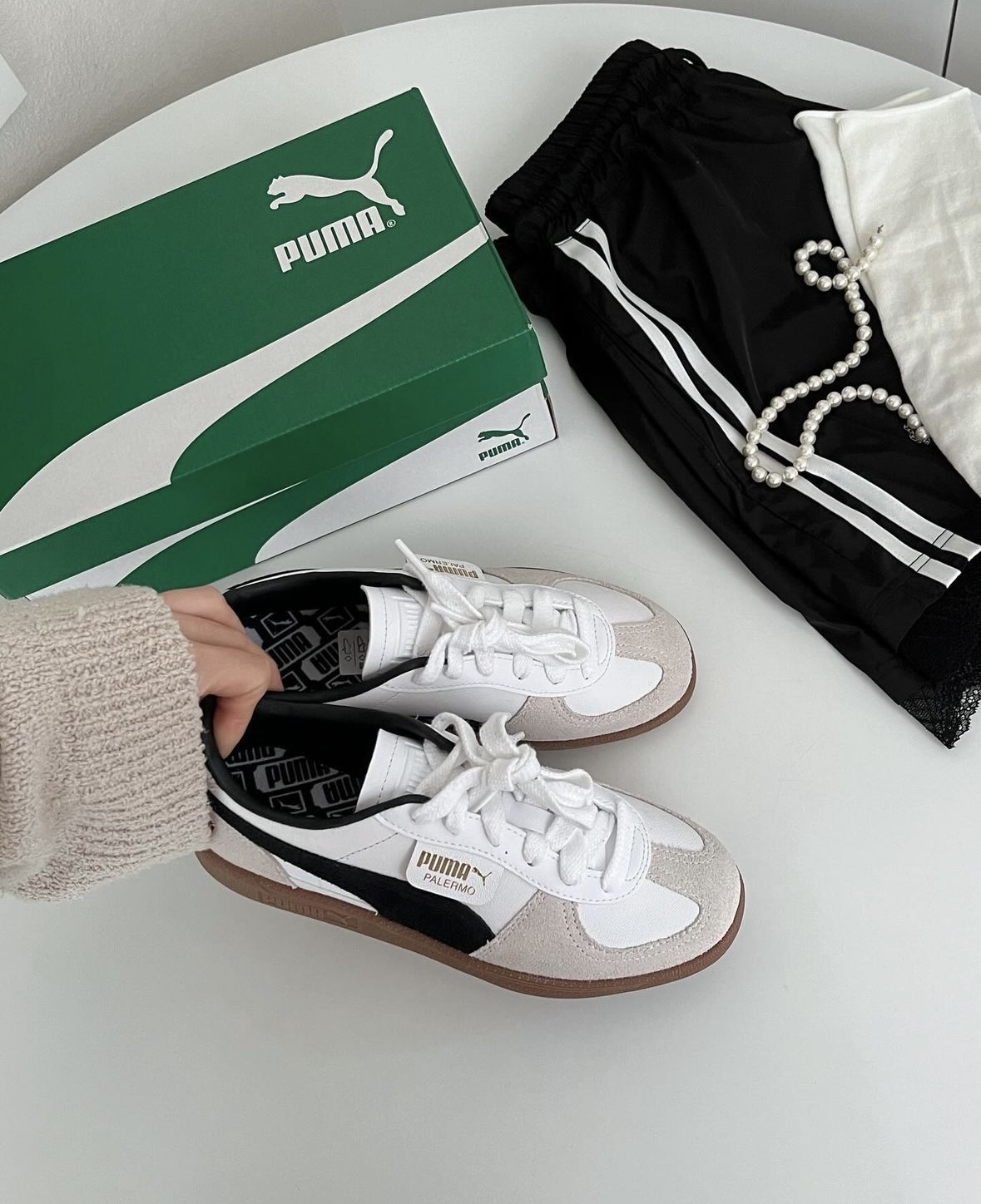 PUMA Palermo 焦糖海鹽 米白色 麂皮 復古 德訓鞋 399341-01/預購