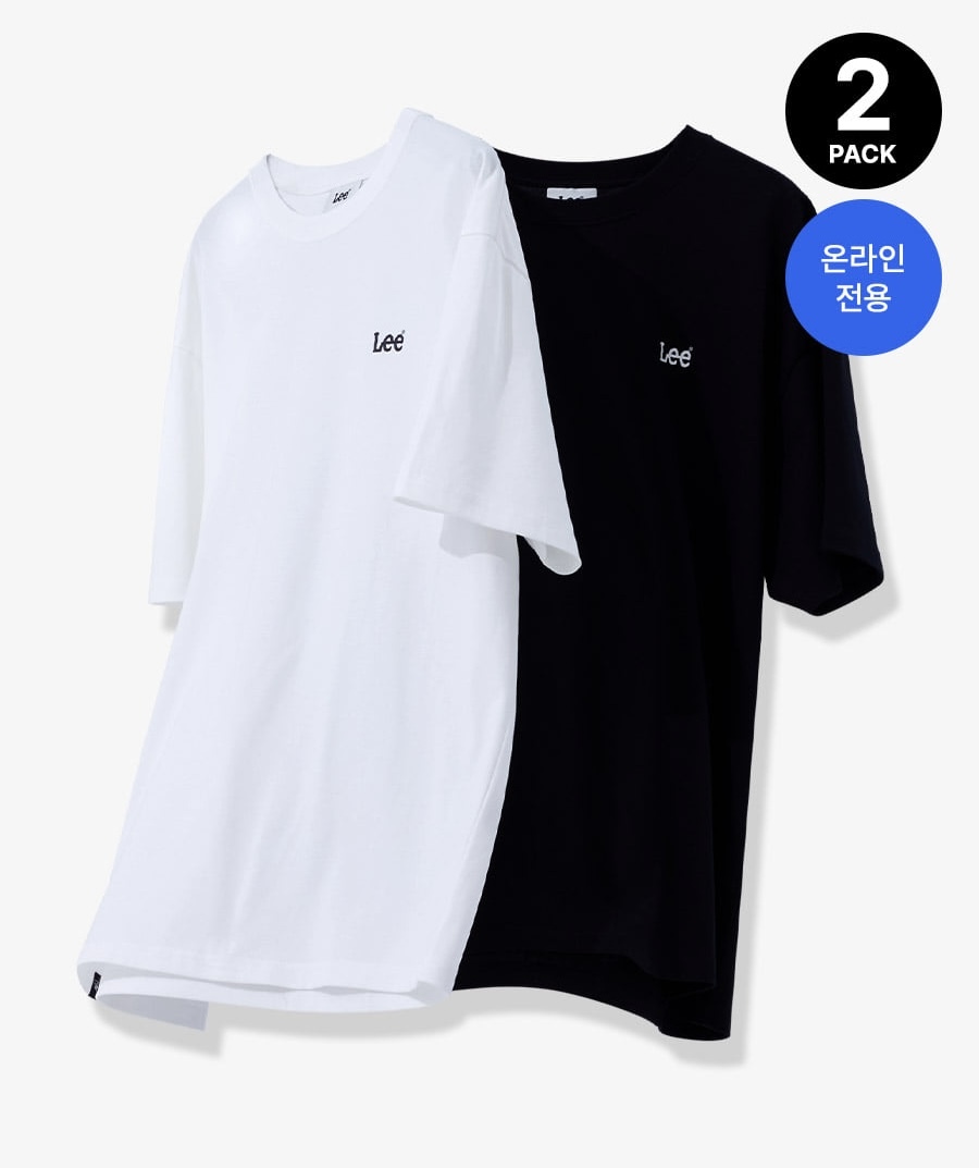 <預購> 韓國Lee限定款涼感小Logo素T組合包#短T