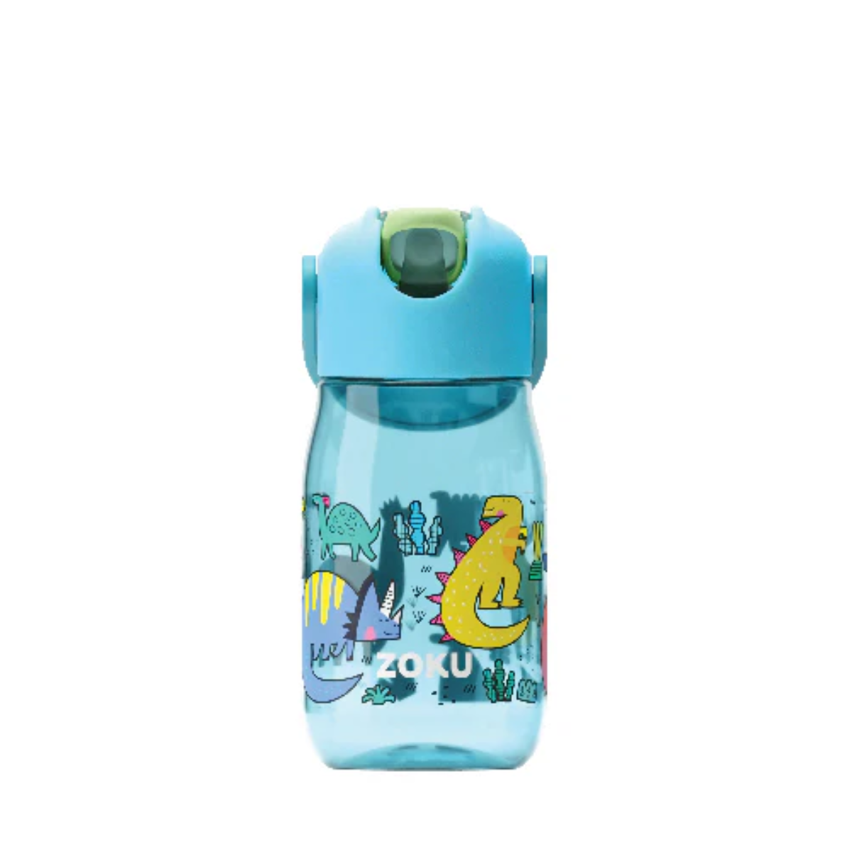 Zoku 兒童吸管水瓶 450ml - Dino