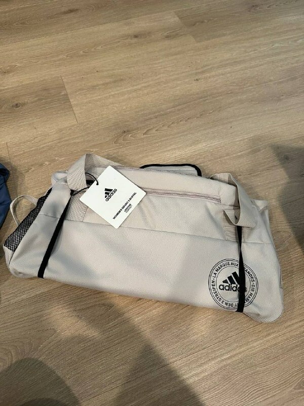 [S] ADIDAS CW ADIDAS 5156934 SQUAD DUFFLE,WONDER BEIGE/BLACK, 888254165771 [FINAL SALE] (SAD204)