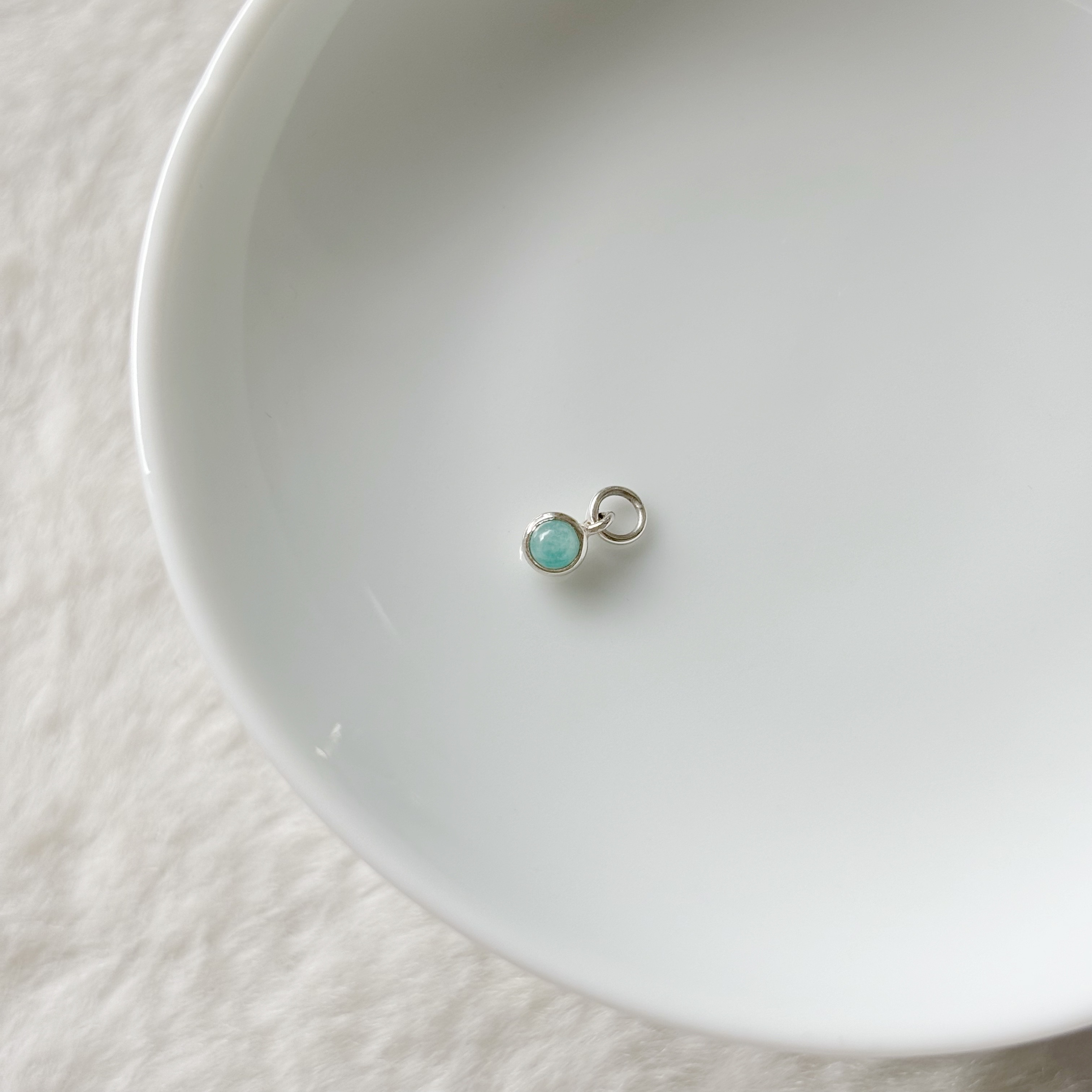 光面小圓天河石耳墜