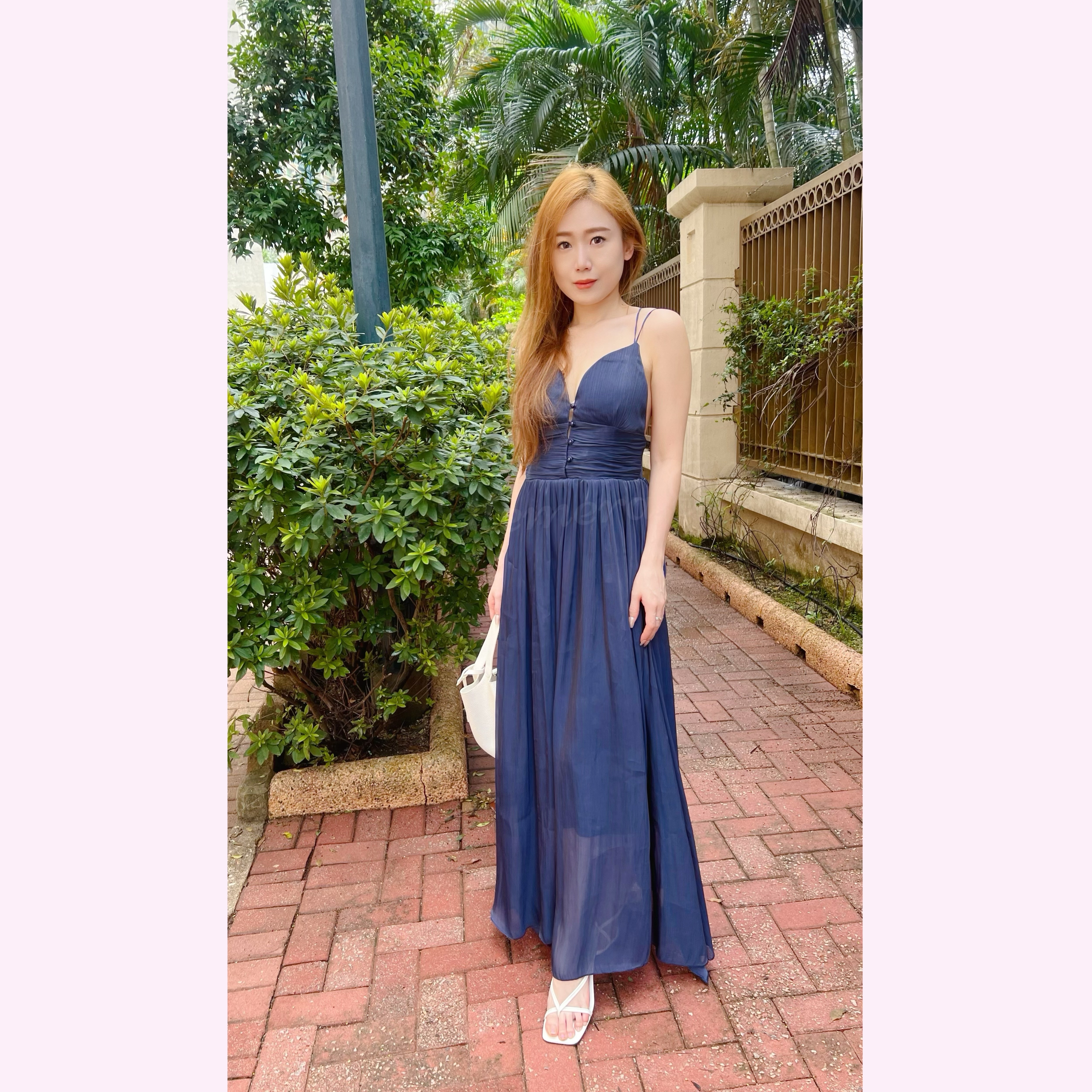 DR24W0614 渡假風流星性感大露背連身裙