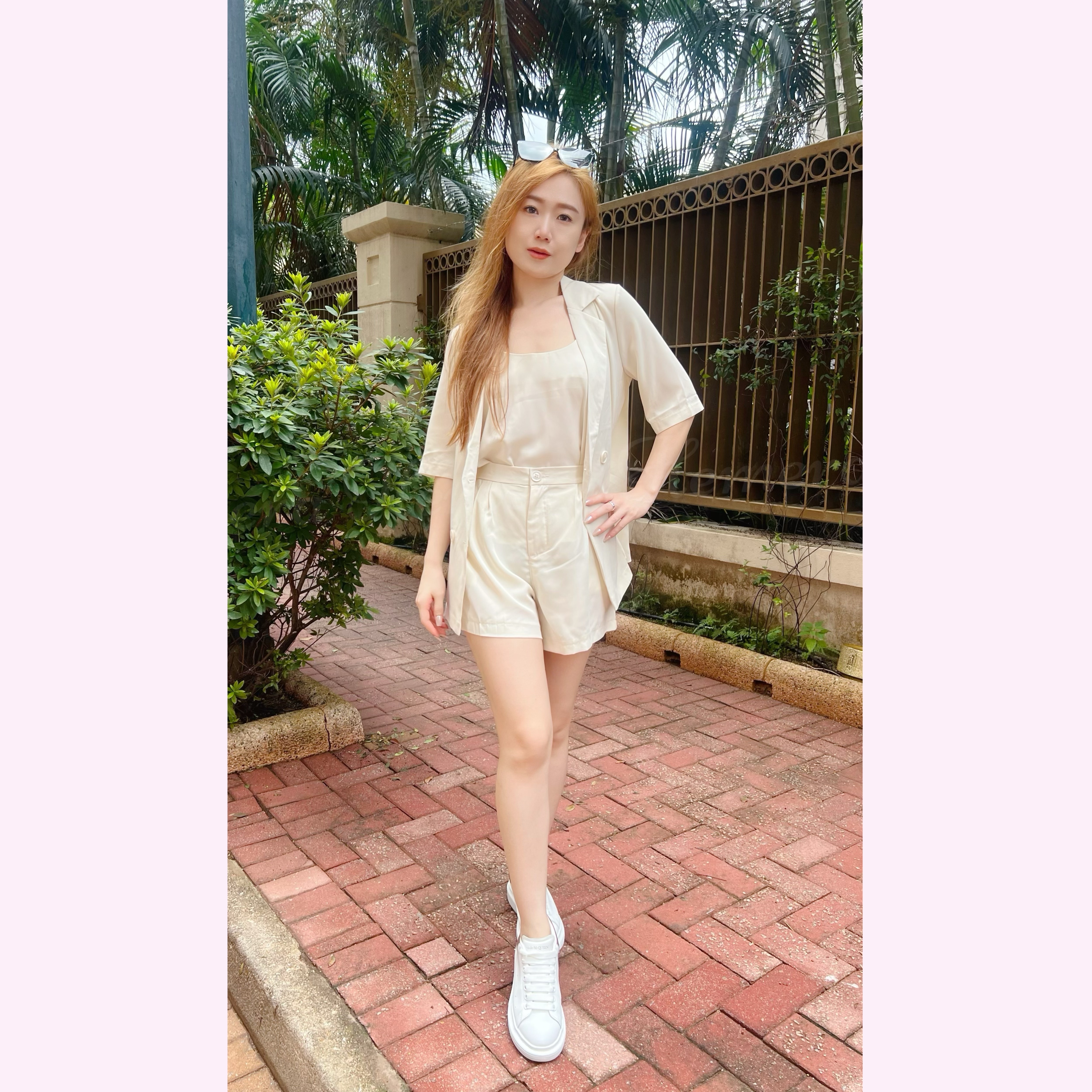 ST24W0621 雪紡休閒返工套裝