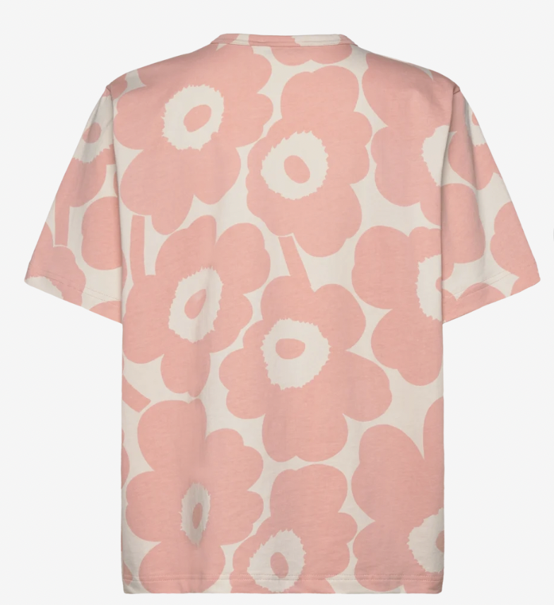 代購現貨 | Marimekko cotton pink unikko Tee | Erna Pieni Unikko T-Paita