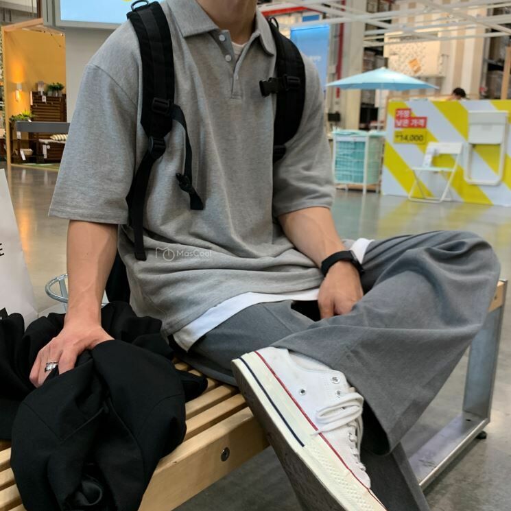 MS-2416 韓系寬版POLO衫