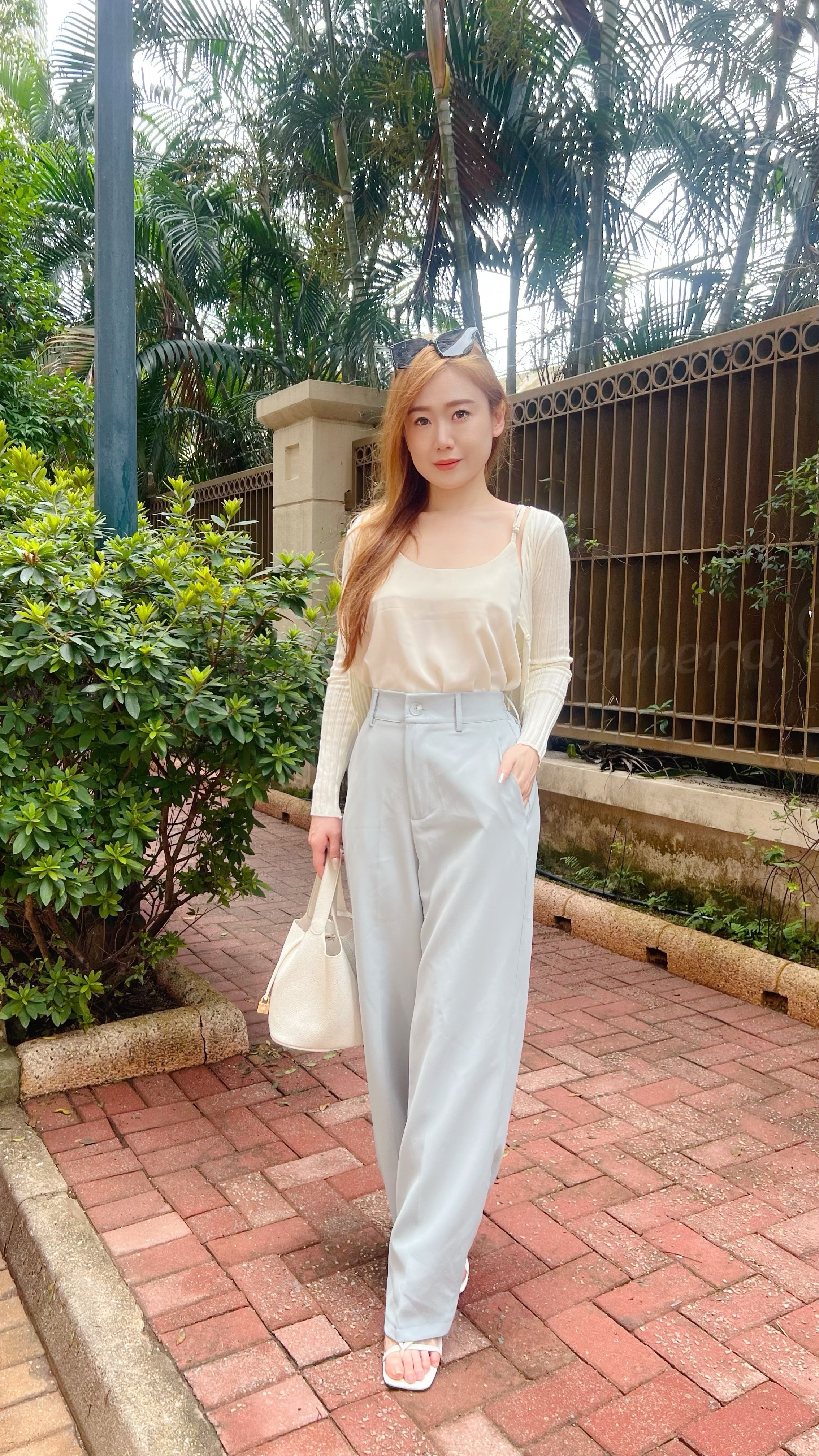 PT24S0623 雪紡顯瘦闊筒返工褲