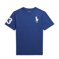 [S] PRL KIDS BIG PONY CREW NECK TEE,BLUE, 323832907060-BLUE (SRL135)