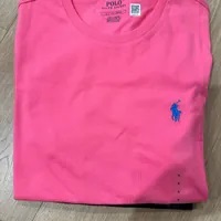 [S] PRL EMROIDERED SMALL LOGO T-SHIRT,PINK, 710938686020-PINK (SRL138)