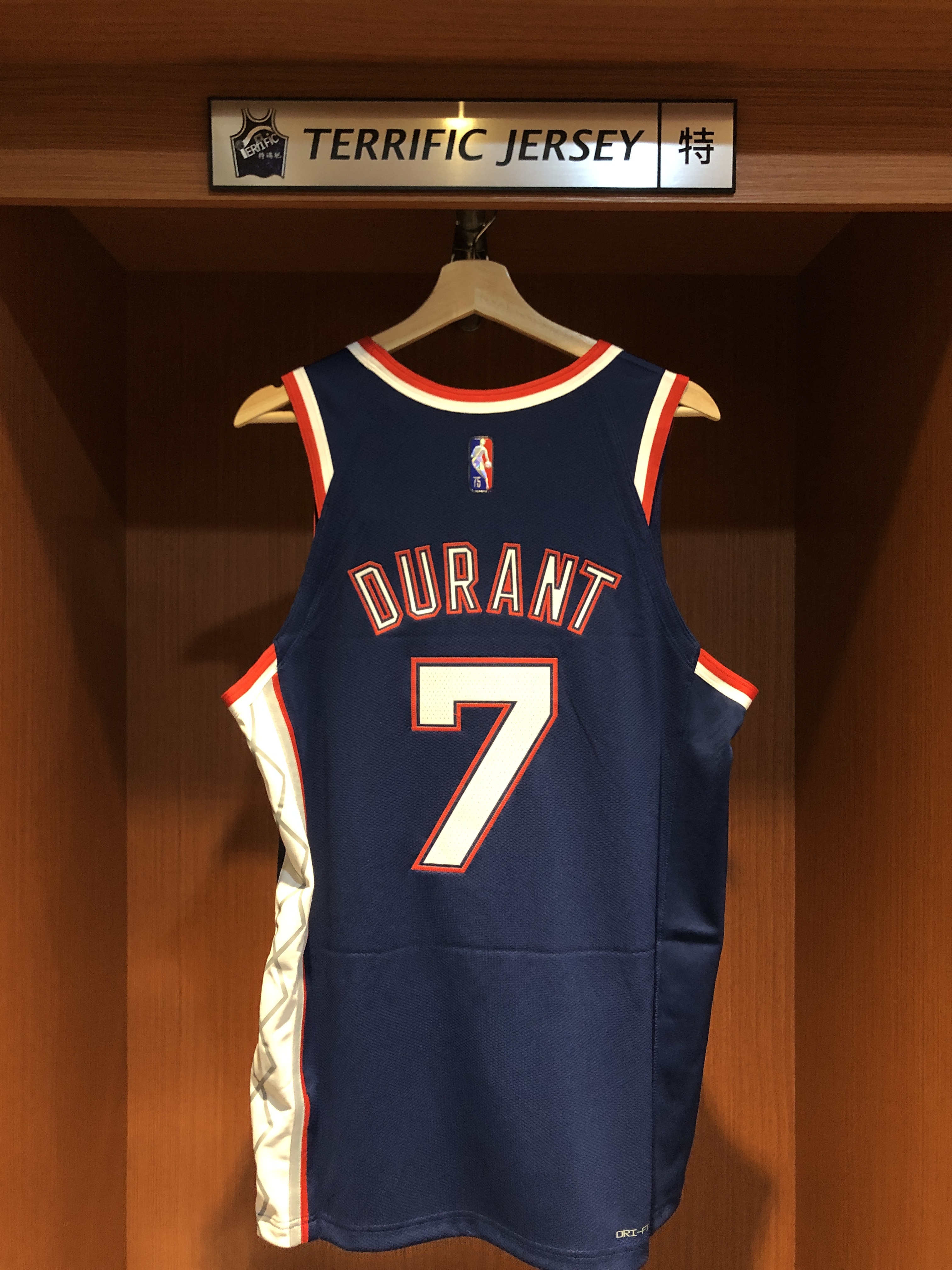 NBA球衣 Kevin Durant 布魯克林籃網城市 75周年 鑽石標 City Nike Authentic 球員版 電繡 全新 無吊牌