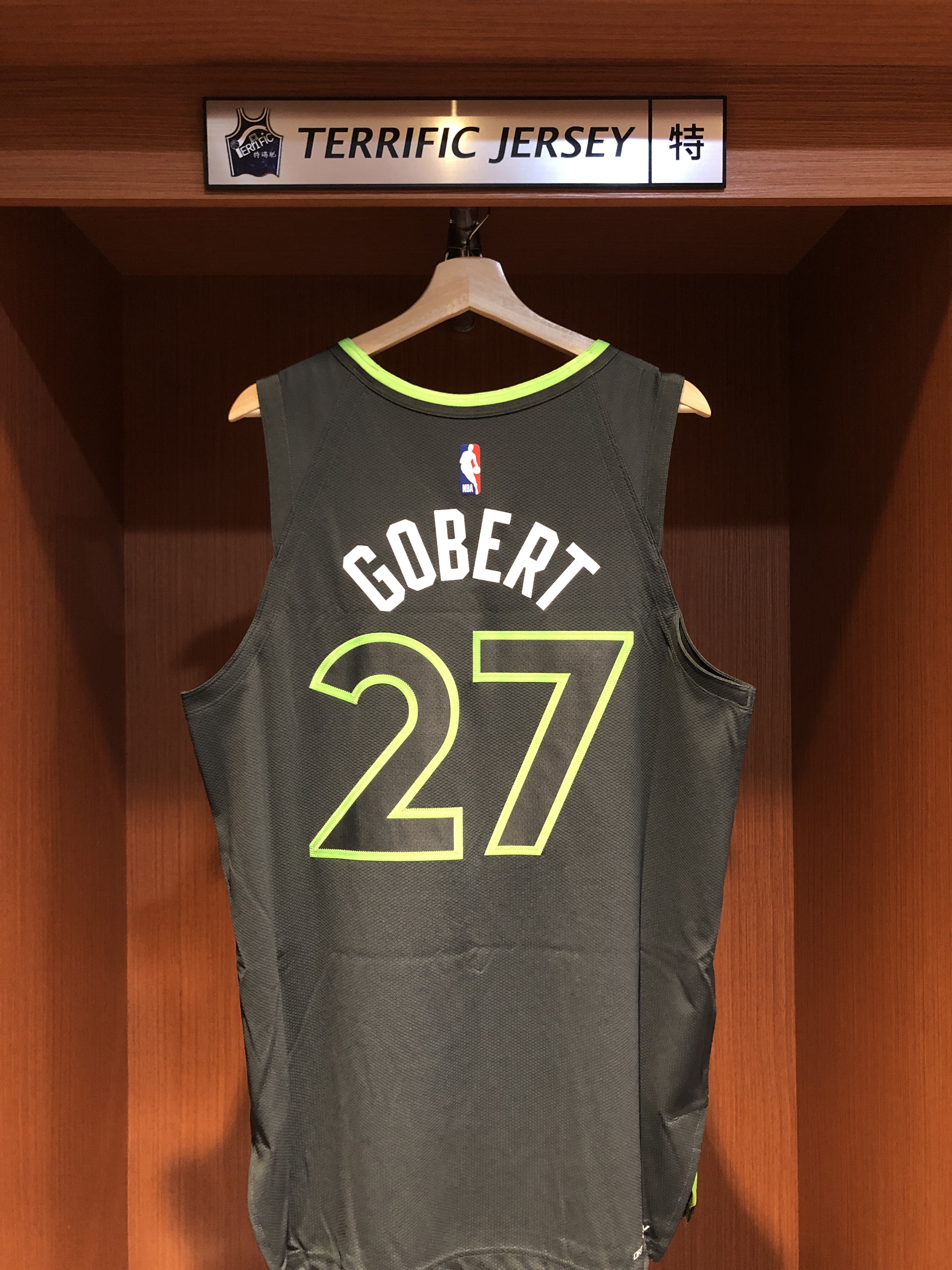 NBA球衣 Rudy Gobert 明尼蘇達灰狼綠 Statement Jordan Authentic 球員版 電繡 全新