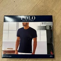 [S] PRL SLIM FIT COTTON CREW T-SHIRT 3 PACK, NSCNP3-9OD (SRL140)