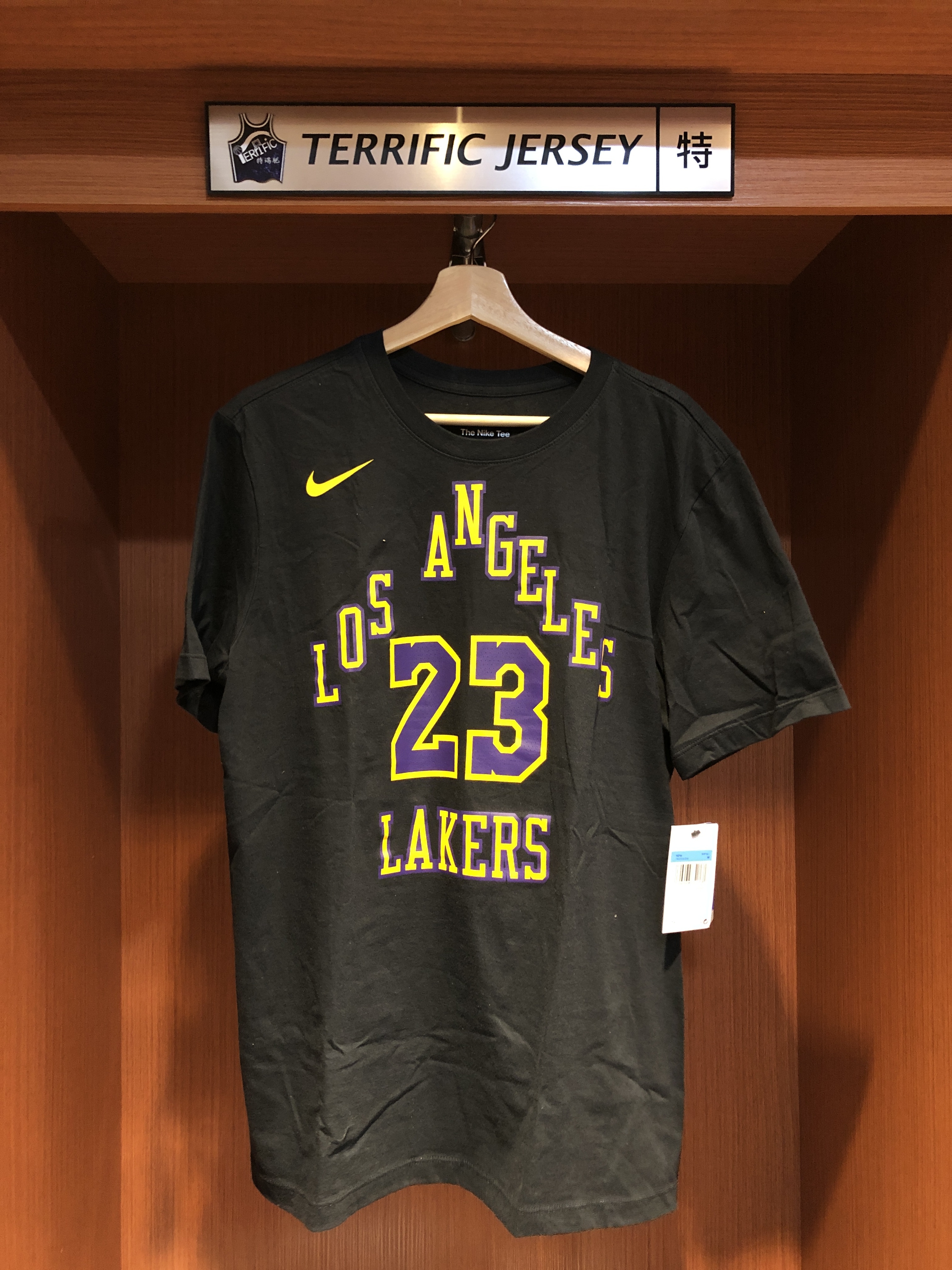 NBA短袖 Lebron James 洛杉磯湖人城市 City Nike Player Name Tee 棉質短袖 全新