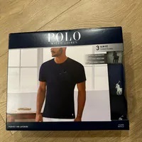 [S] PRL SLIM FIT COTTON CREW T-SHIRT 3 PACK, NSCNP3-U20 (SRL142)