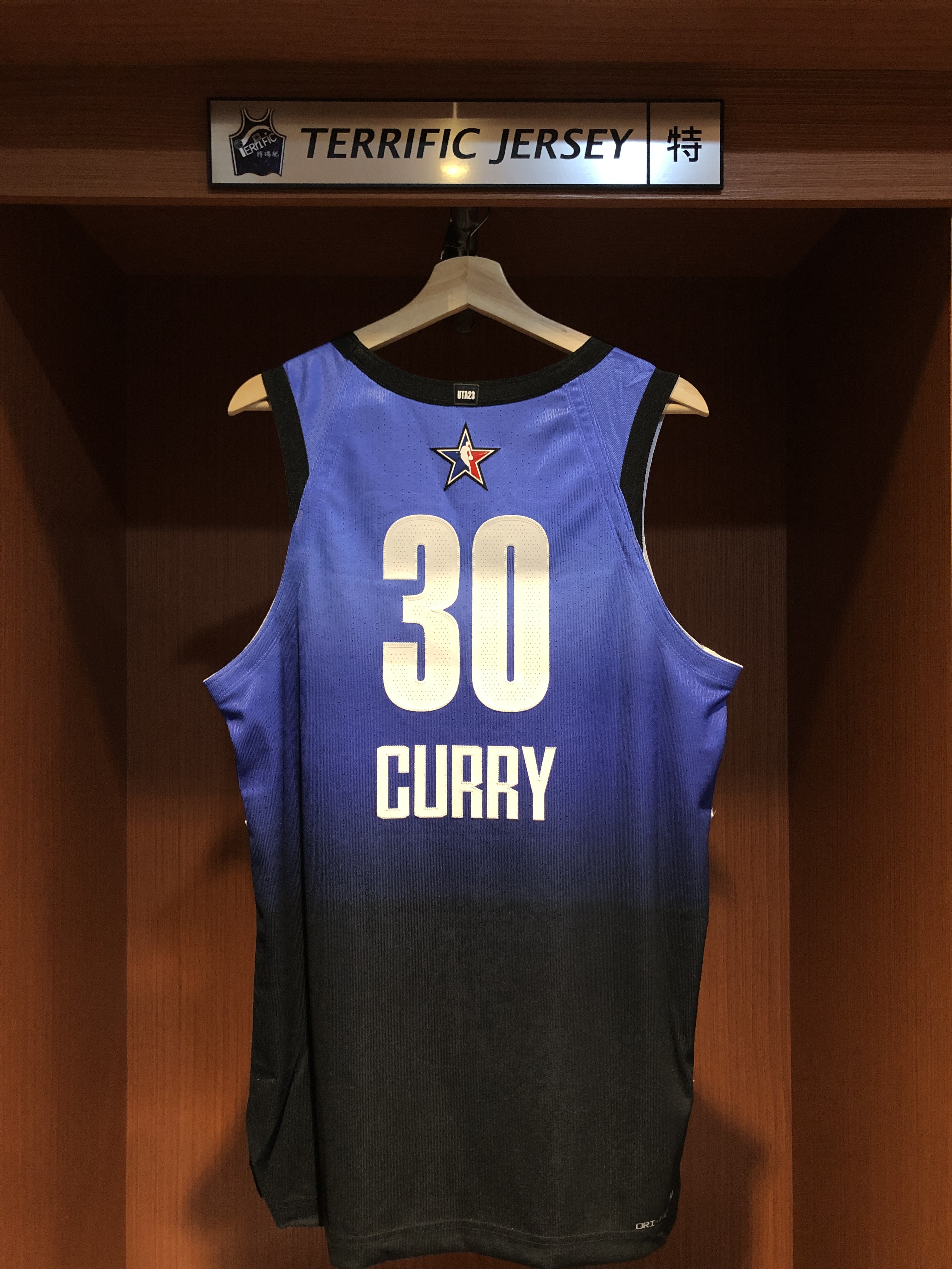 NBA球衣 Stephen Curry 22-23 明星賽 黑藍 All Star Jordan Authentic 球員版 電繡 全新
