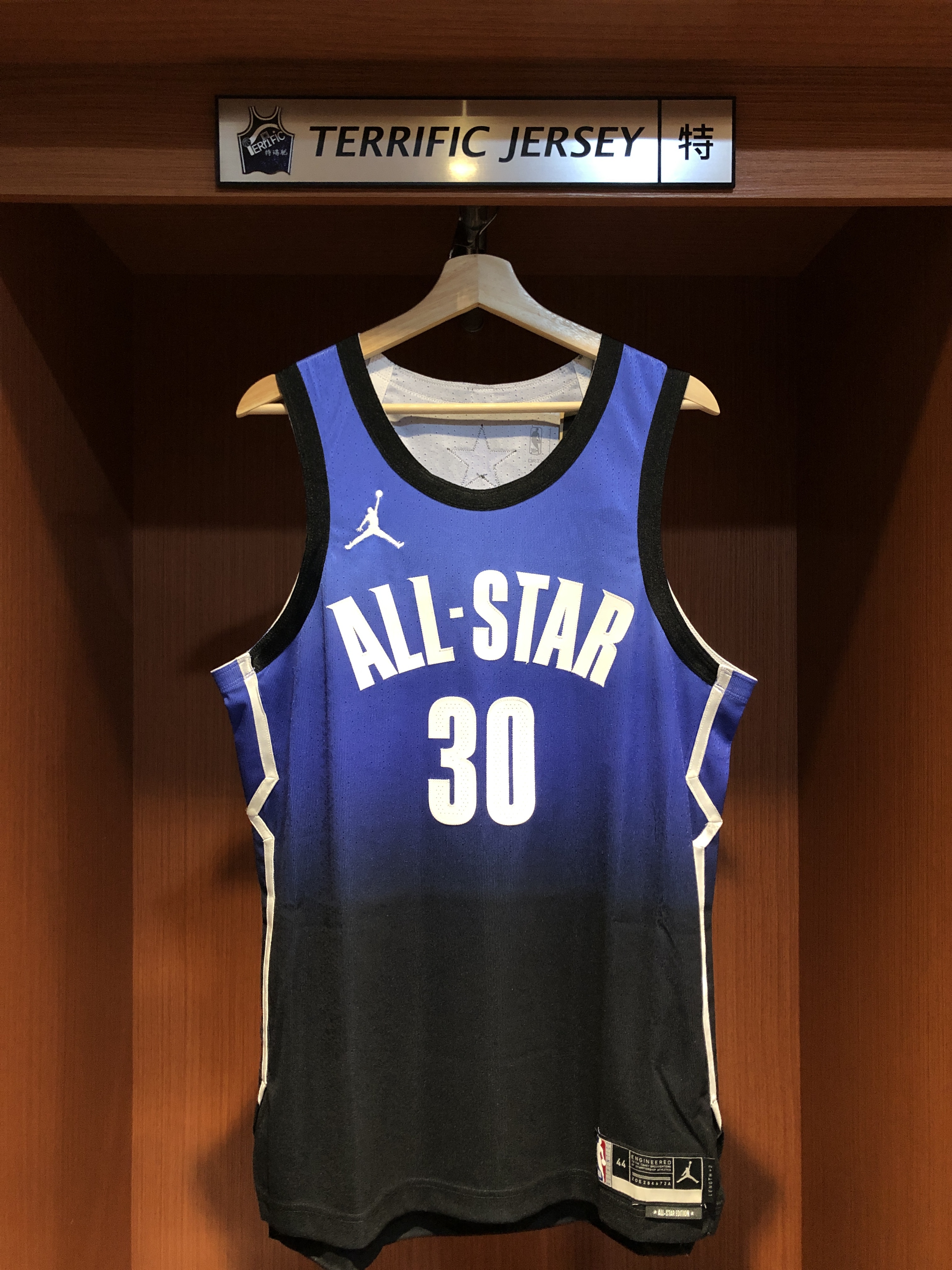 NBA球衣 Stephen Curry 22-23 明星賽 黑藍 All Star Jordan Authentic 球員版 電繡 全新