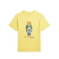 [S] PRL BEAR PRINT KID'S T-SHIRT,YELLOW, 323853828031-YELLOW (SRL146)