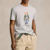 [S] PRL BEAR CLASSIC T-SHIRT,GREY, 710854497035-GREY [FINAL SALE] (SRL154)