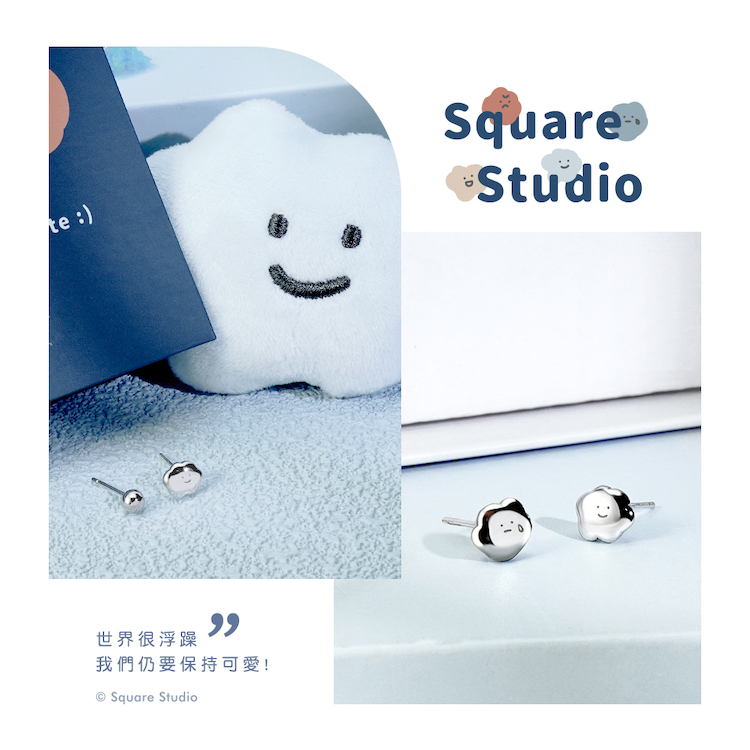 Story+聯名系列 喜怒哀樂純銀耳環組