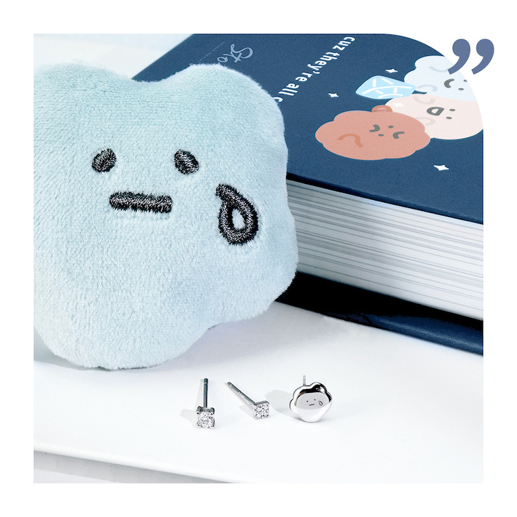 Story+聯名系列 喜怒哀樂純銀耳環組