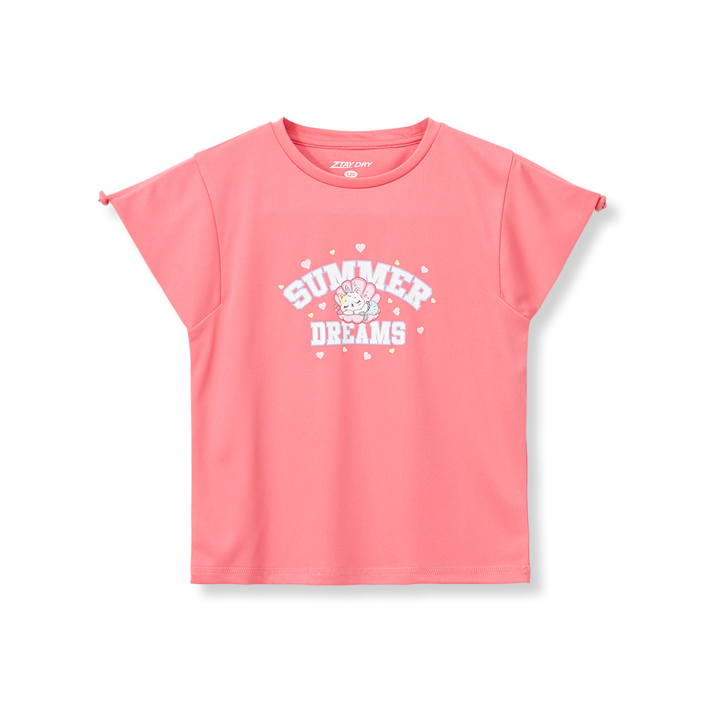 Ztay Dry 女童短袖印花上衣